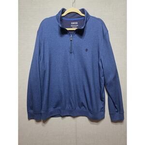 IZOD Advantage Performance Stretch Men’s Sweatshirt XL Blue 1/4 Zip